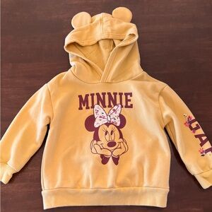 GAP Kids Minnie Mouse Hoodie - Gold/Mustard Yellow
